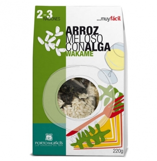 Comprar Arroz meloso con alga Wakame 220g a domicilio al mejor precio online, económico y barato. Primera y máxima calidad